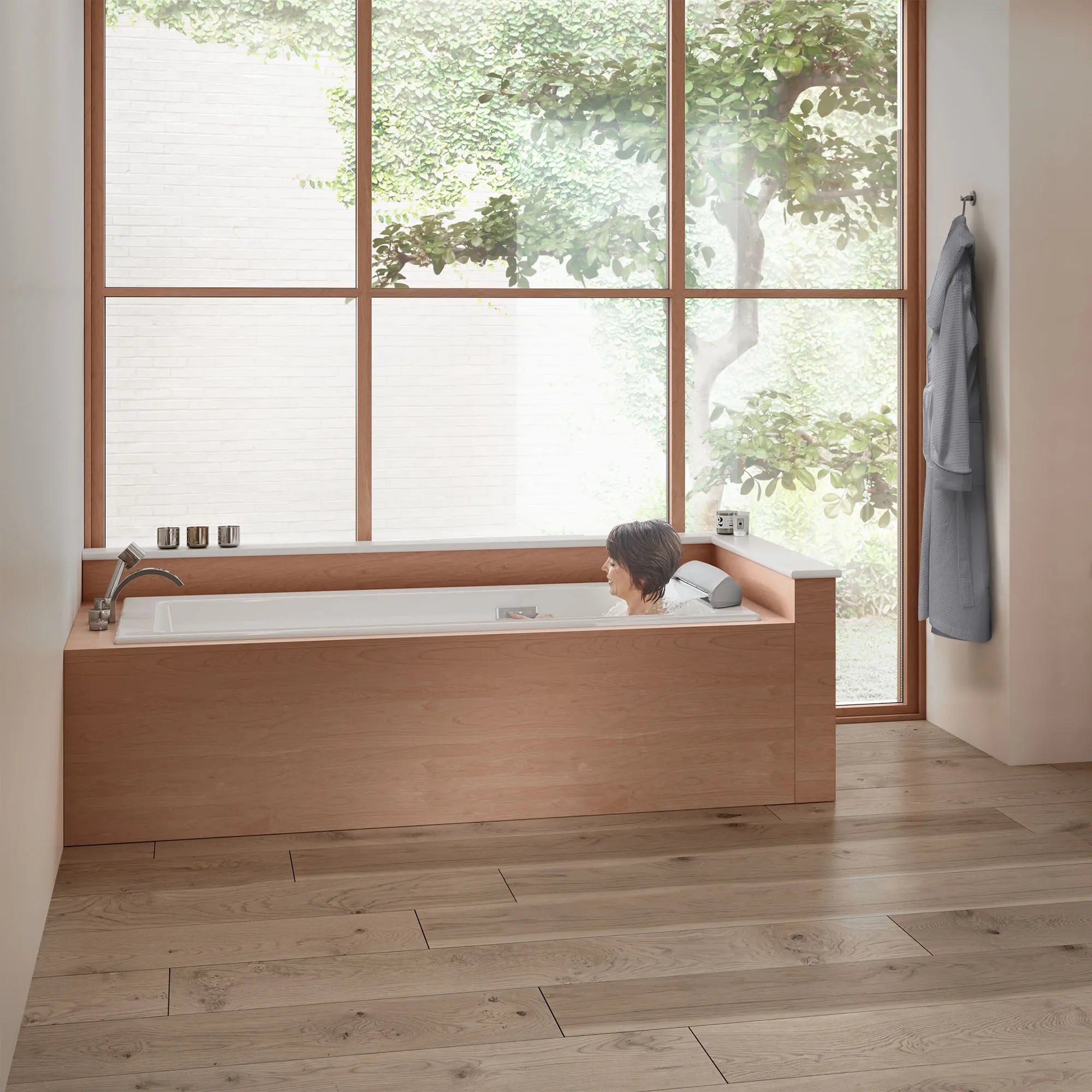 Robinet de bain romain à 2 poignées Rem avec à douchette // CHROME POLI // 105345_L-D12015328415_D35100900100_CDNwebp.webp