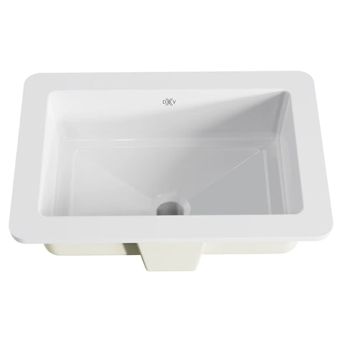 Petit lavabo rectangulaire sous comptoir POP