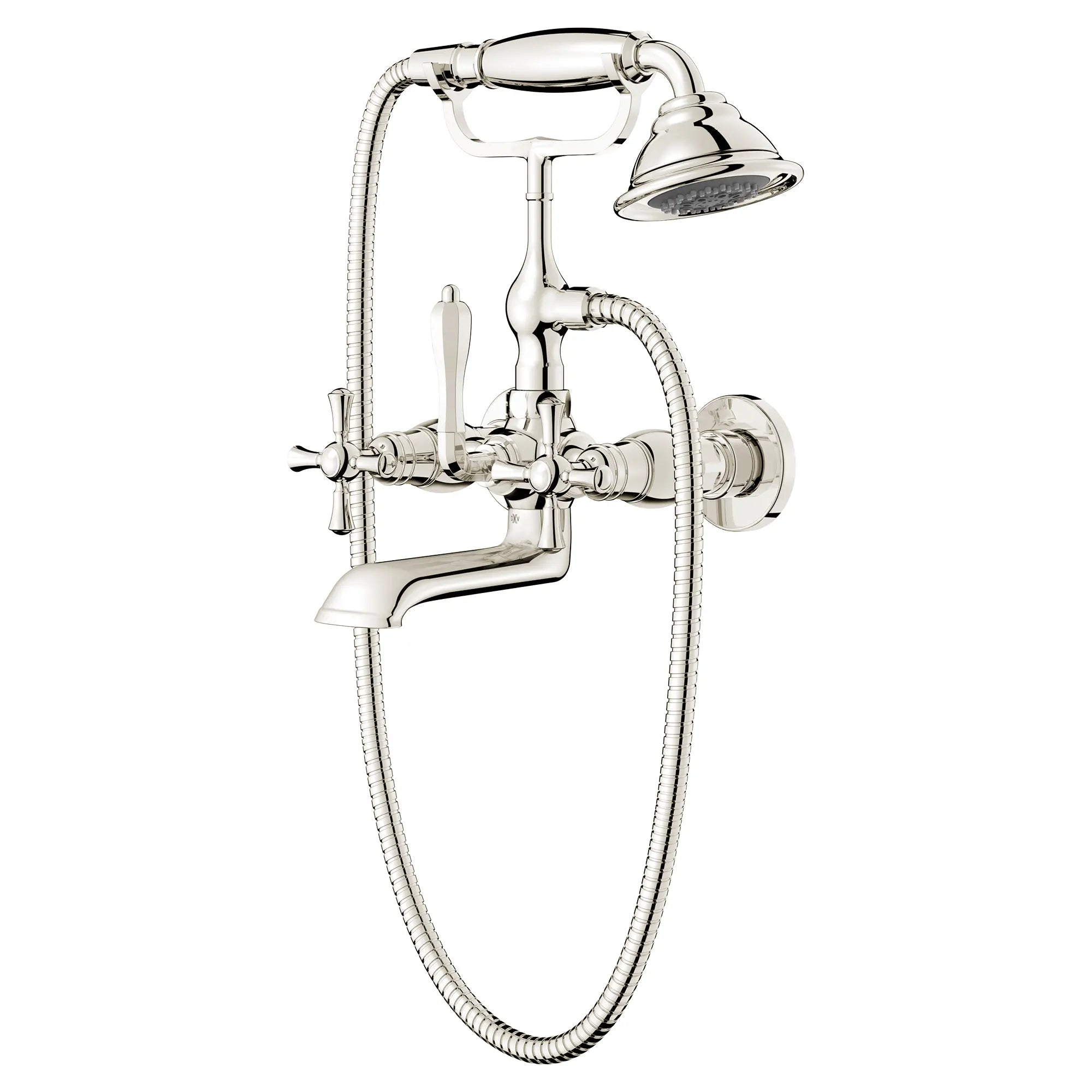 Robinet de bain mural à 2 poignées Randall avec à douchette et poignées en croix // PLATINUM NICKEL // 151759_D3510298C.150_1_CDNwebp.webp