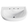 [D20150008.415] St. George® Console Sink, 3-Hole - Biscuit