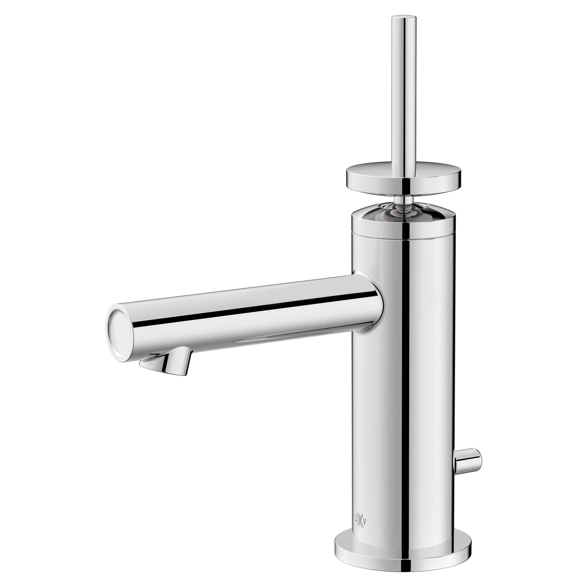 Robinet de lavabo à monocommande Percy avec indicateurs rouge et bleu sur la poignée en tige // CHROME POLI // 151788_D35105100RB.100_1_0_CDNwebp.webp