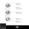 DXV® Modulus 3-Handle Thermostatic Valve Trim Only // MATTE BLACK // 153733_DXV_Modulus_3_Handle_Valve_Trim_D35120537_Info_1_CDNwebp.webp