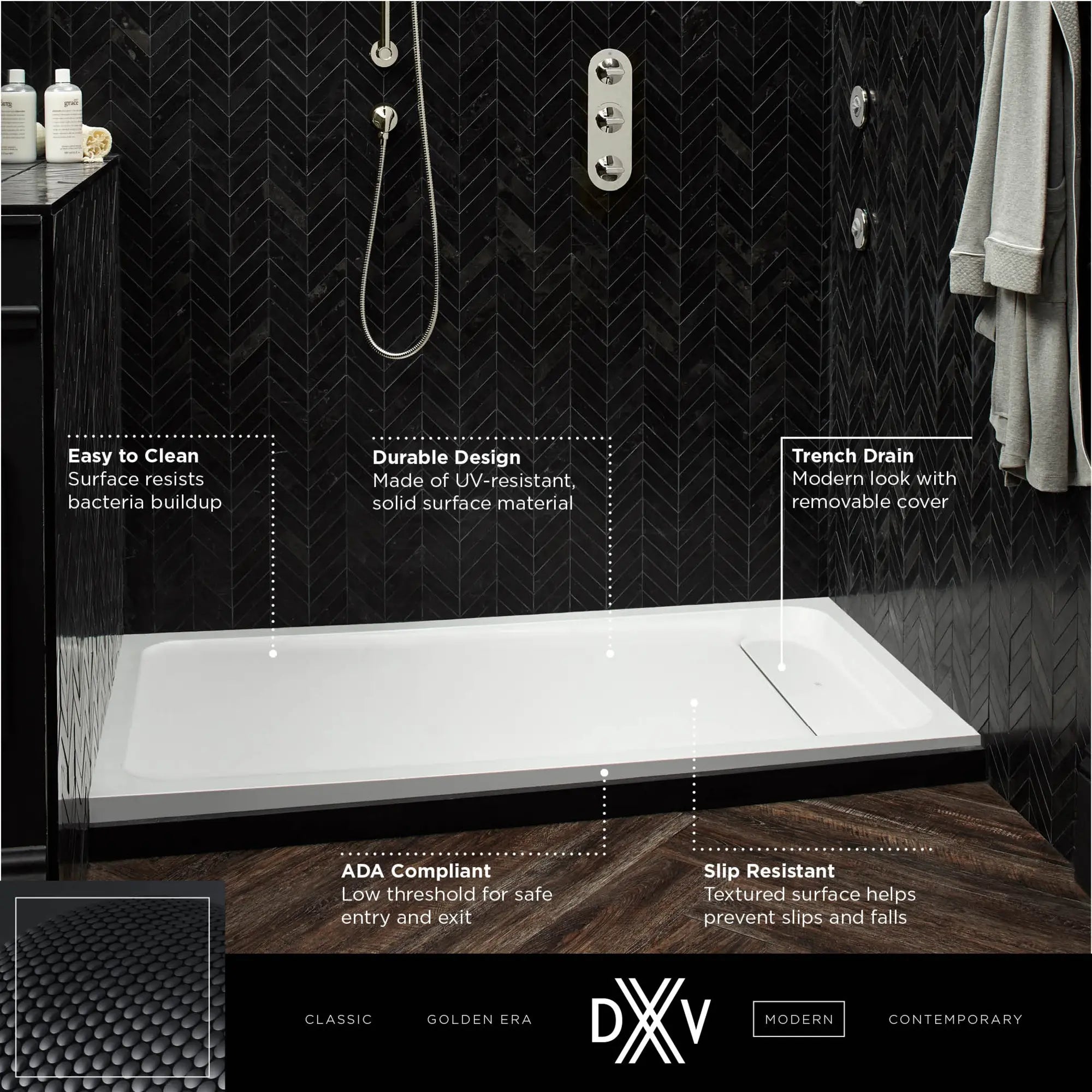 D16030STR.417-DXV MODULUS SHOWER BASE 60X 30IN, RIGHT // MERINO WHITE // 153741_DXV_Shower_Base_60x30_D16030STL_D16030STR_1_0_CDNwebp.webp
