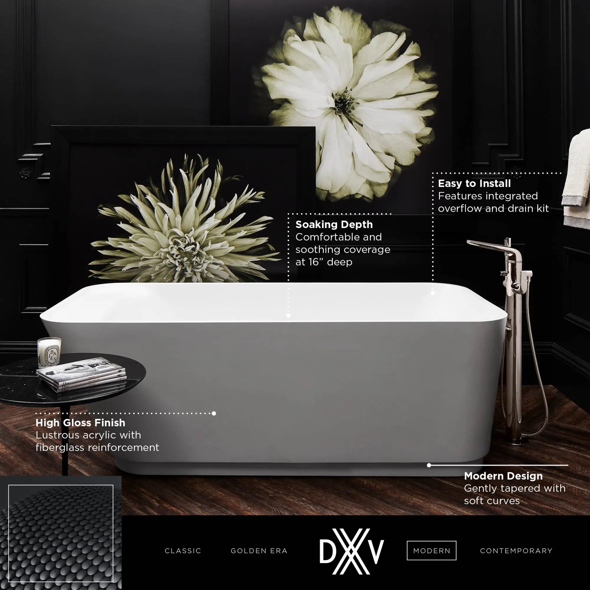 Baignoire autoportante DXV Modulus 72 x 32 po // CANVAS WHITE // 153746_DXV_Freestanding_Tub_D12031000_1_CDNwebp.webp