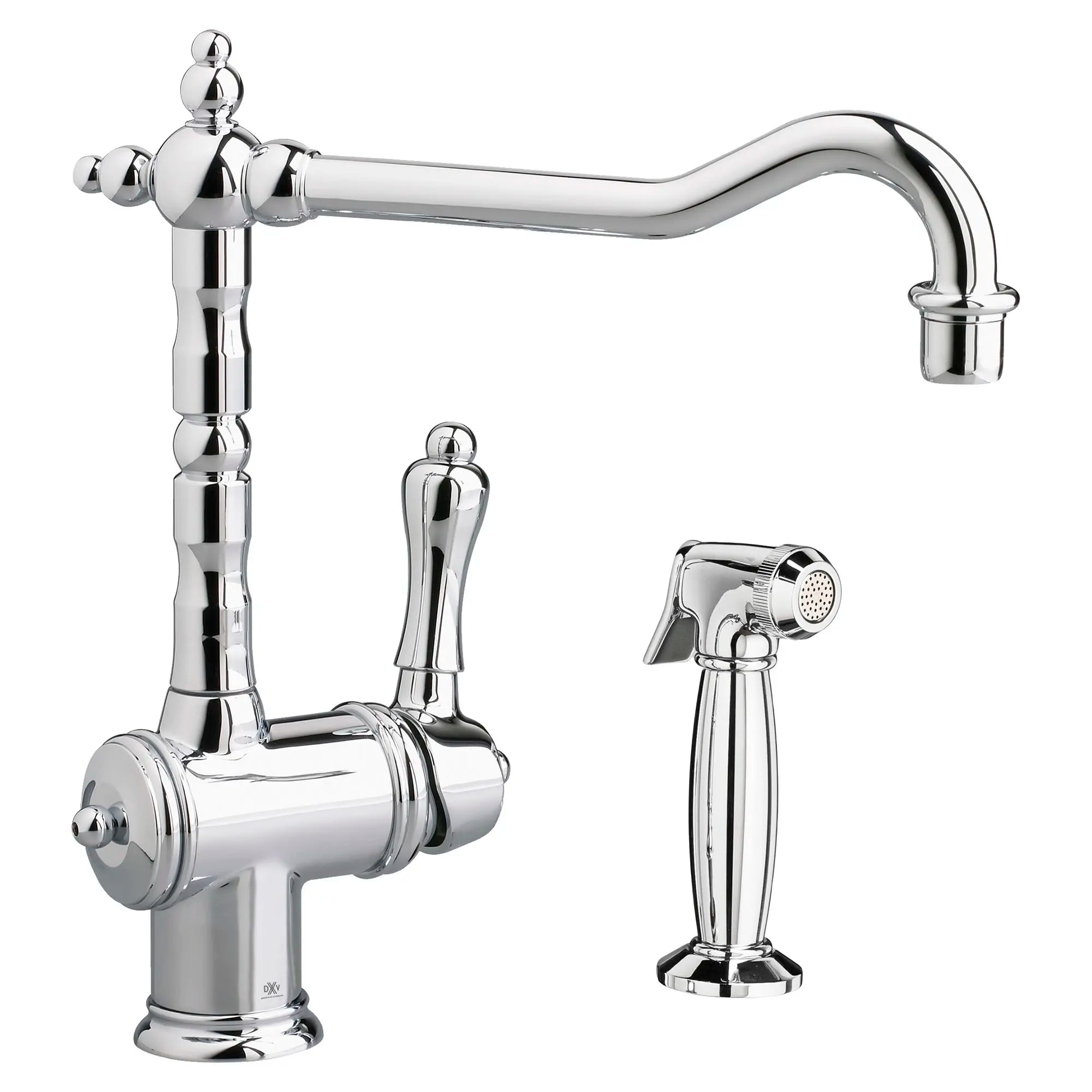Robinet de cuisine à monocommande Victorian avec jet latéral // CHROME POLI // 154549_D35402001.100_0_CDNwebp_f2595aec-8a2b-4f59-901f-38e7d1d88f96.webp