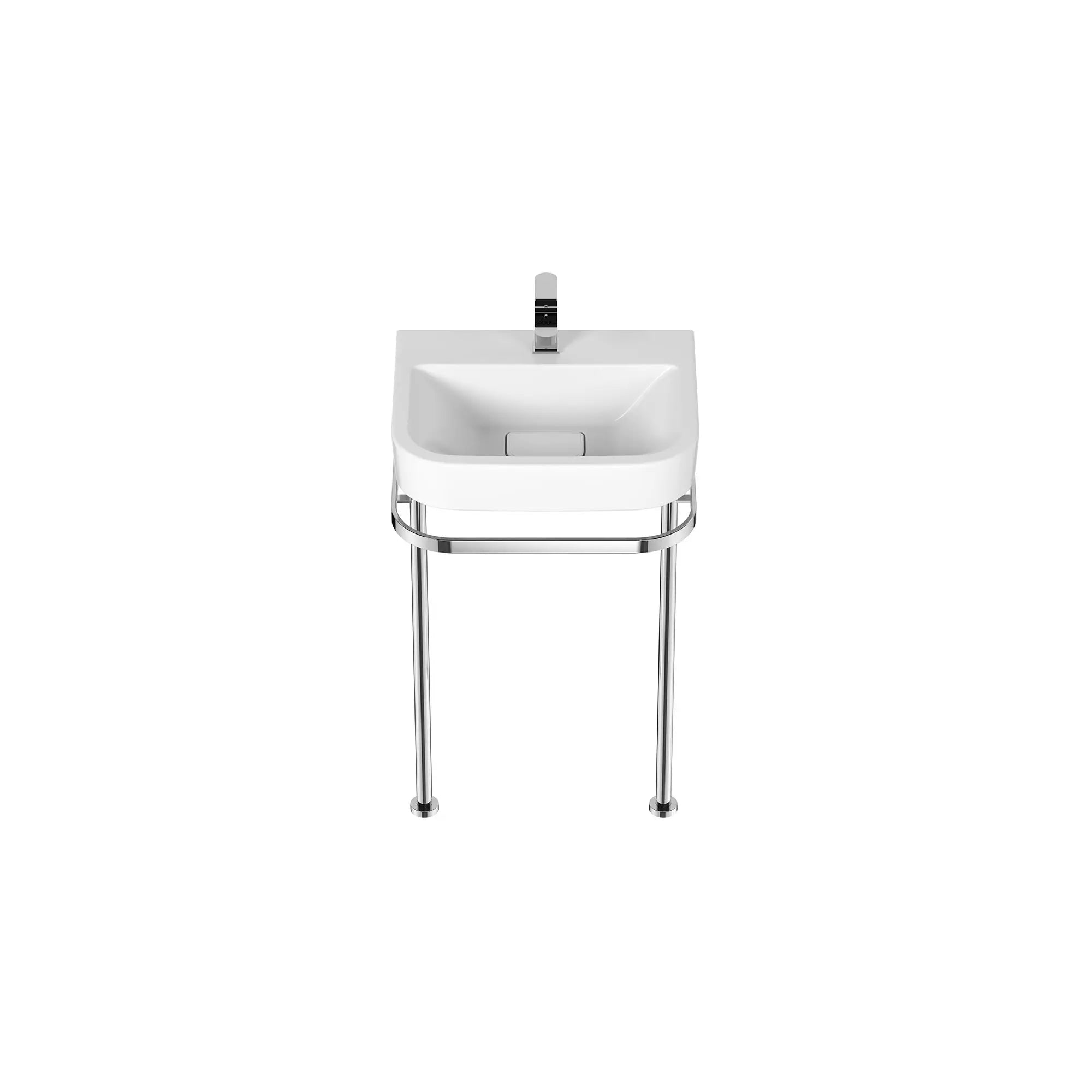 D21070022.100-EQUILITY 22 IN. CONSOLE LEGS ONLY // CHROME POLI // 155325_DXVEquility_SiloTop_D21070022.100_D20075001.415_D35109152.100_0003_Jan2023_CDNwebp.webp