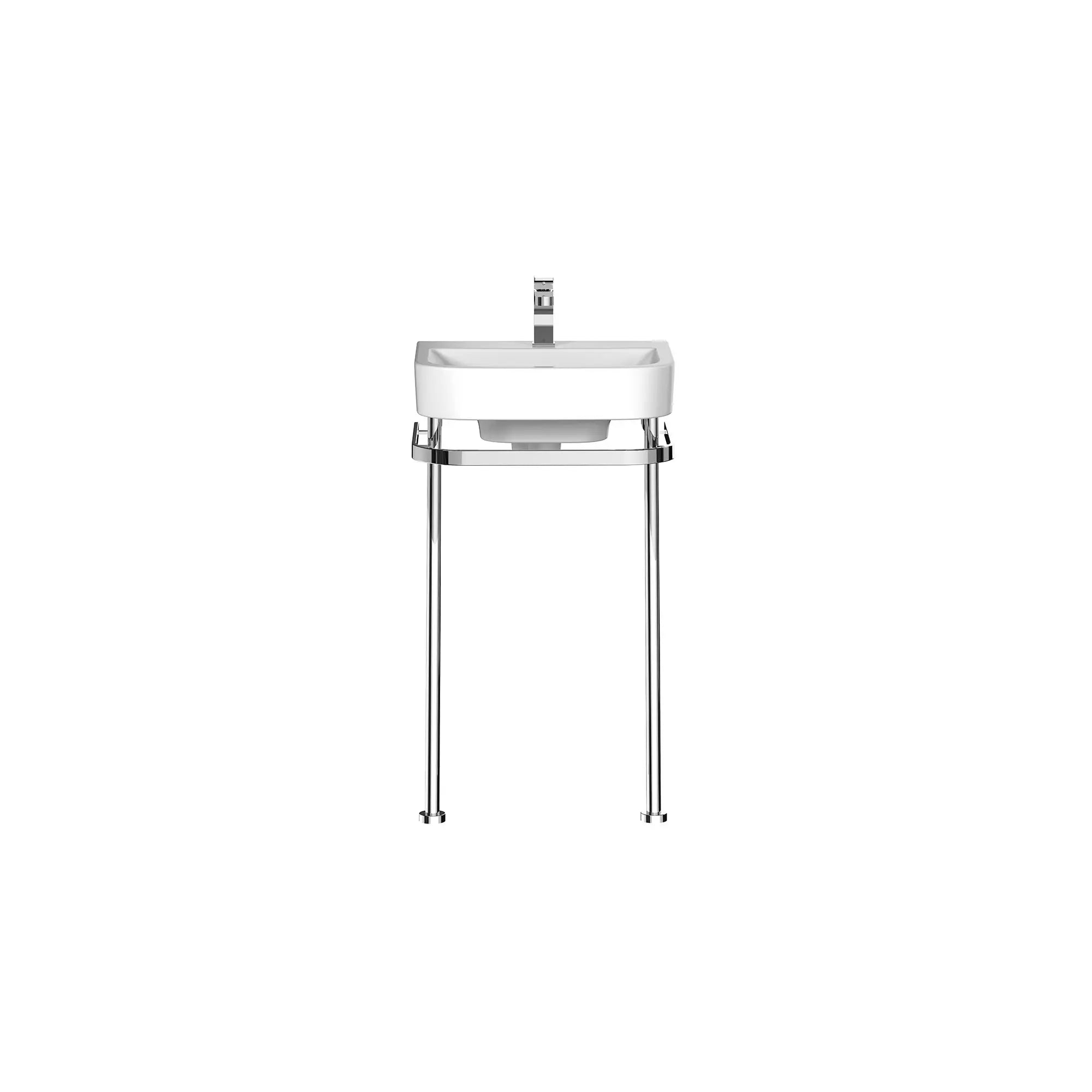 Robinet de lavabo à monocommande Equility avec crépine // CHROME POLI // 155343_DXVEquility_SiloFront_D21070022.100_D20075001.415_D35109152.100_0003_Jan2023_CDNwebp.webp