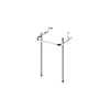 Equility® 22 in. Console Legs // POLISHED CHROME // 155357_DXVEquility_SiloLeft_D21070022.100_0002_Jan2023_CDNwebp.webp