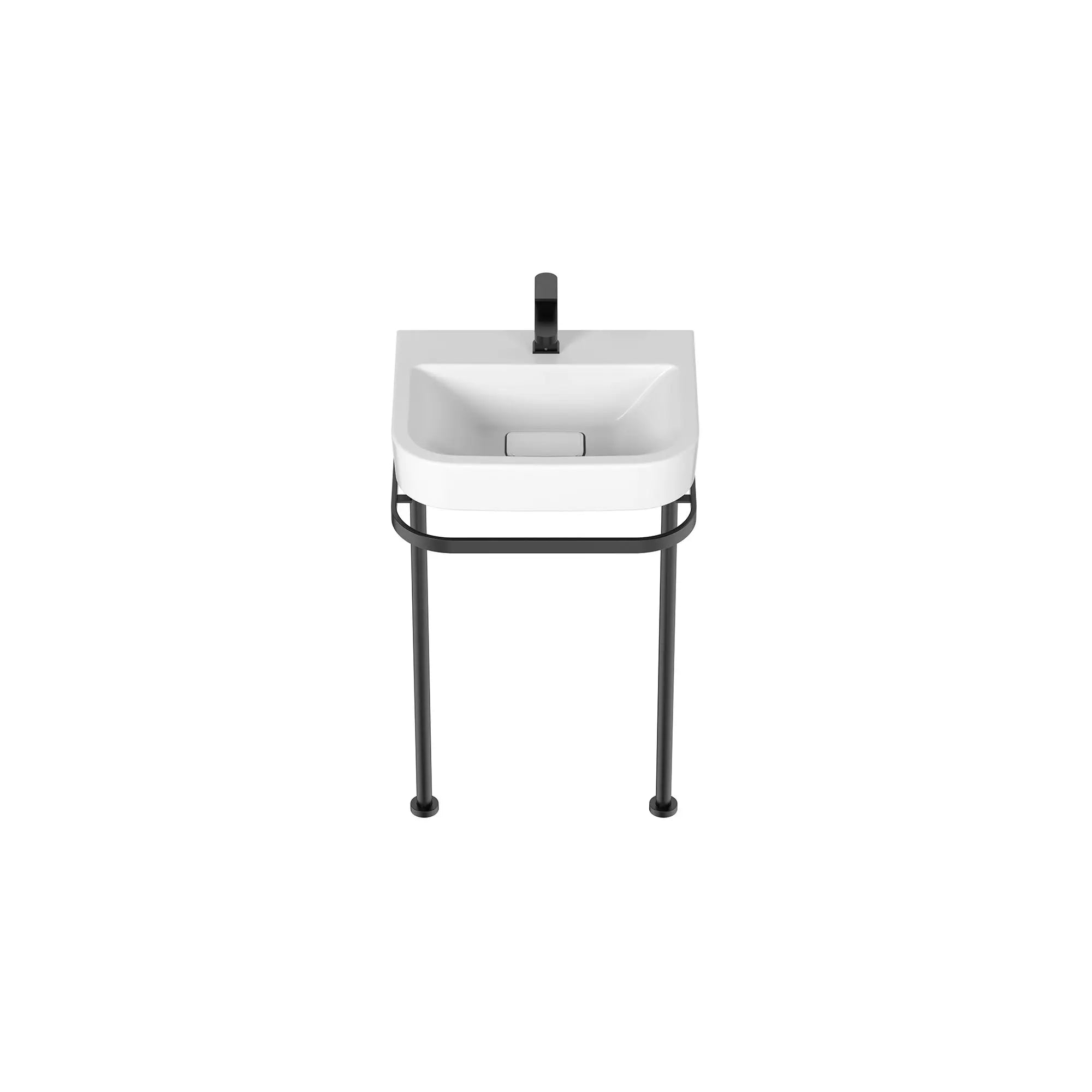 Robinet de lavabo à monocommande Equility avec crépine // NOIR MAT // 155362_DXVEquility_SiloTop_D21070022.243_D20075001.415_D35109152.243_0003_Jan2023_CDNwebp.webp