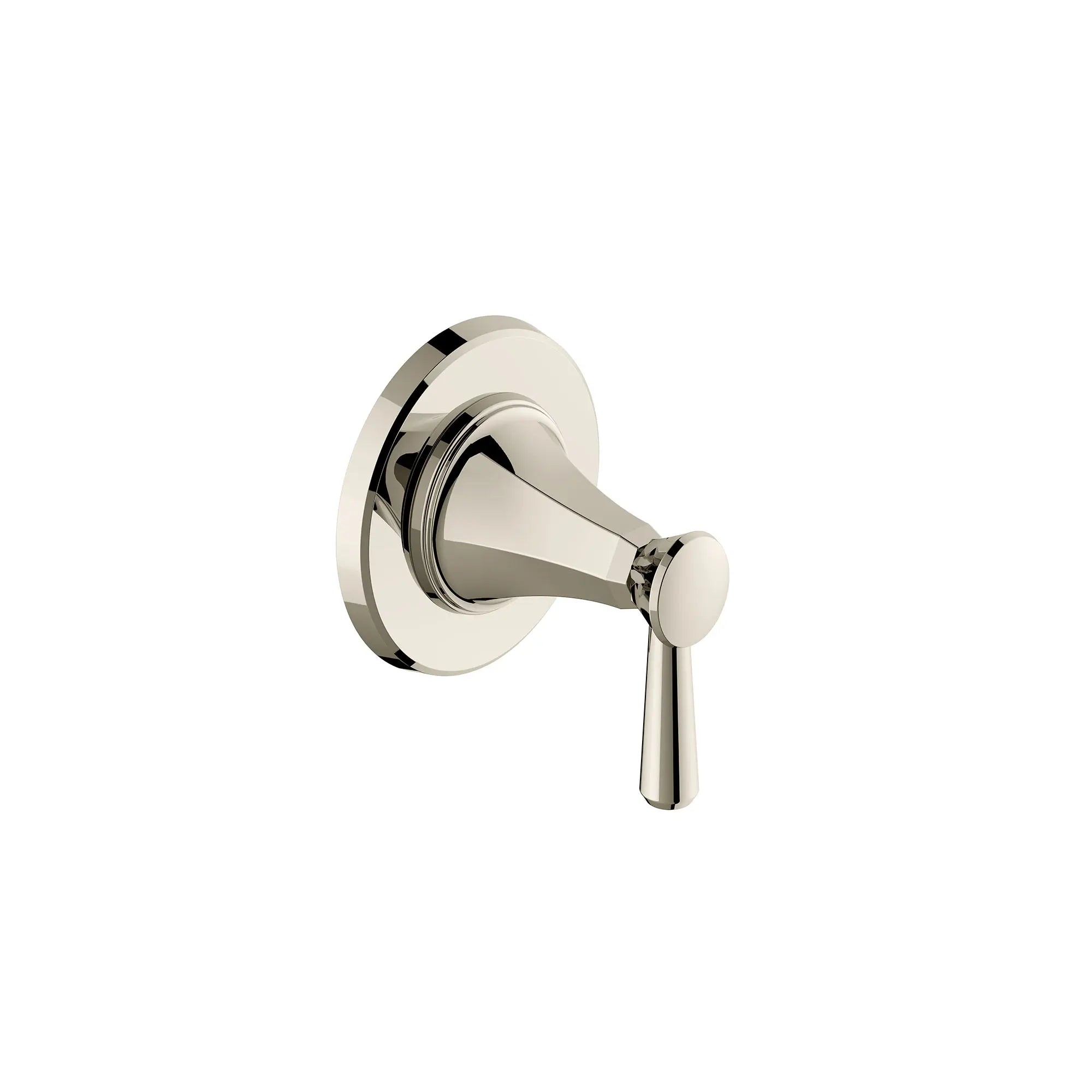 Garniture d’inverseur de 3/2 po ou 4/3 po Fitzgerald avec poignée à levier // PLATINUM NICKEL // 155735_Fitzgerald_SiloRight_D35160430.150_0001_Feb2023_CDNwebp.webp