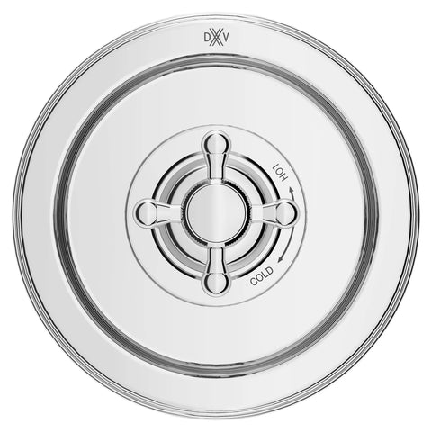 Garniture pour robinet à pression équilibrée Ashbee avec poignées en croix