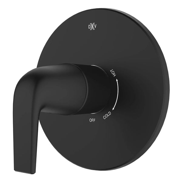 [D35120F00.243] DXV® Modulus Single Handle Pressure Balance Valve Trim Only with Lever Handle - Matte Black