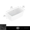 [D12045014.415] Equility® 66 in. x 33 in. Freestanding Bathtub - Canvas White