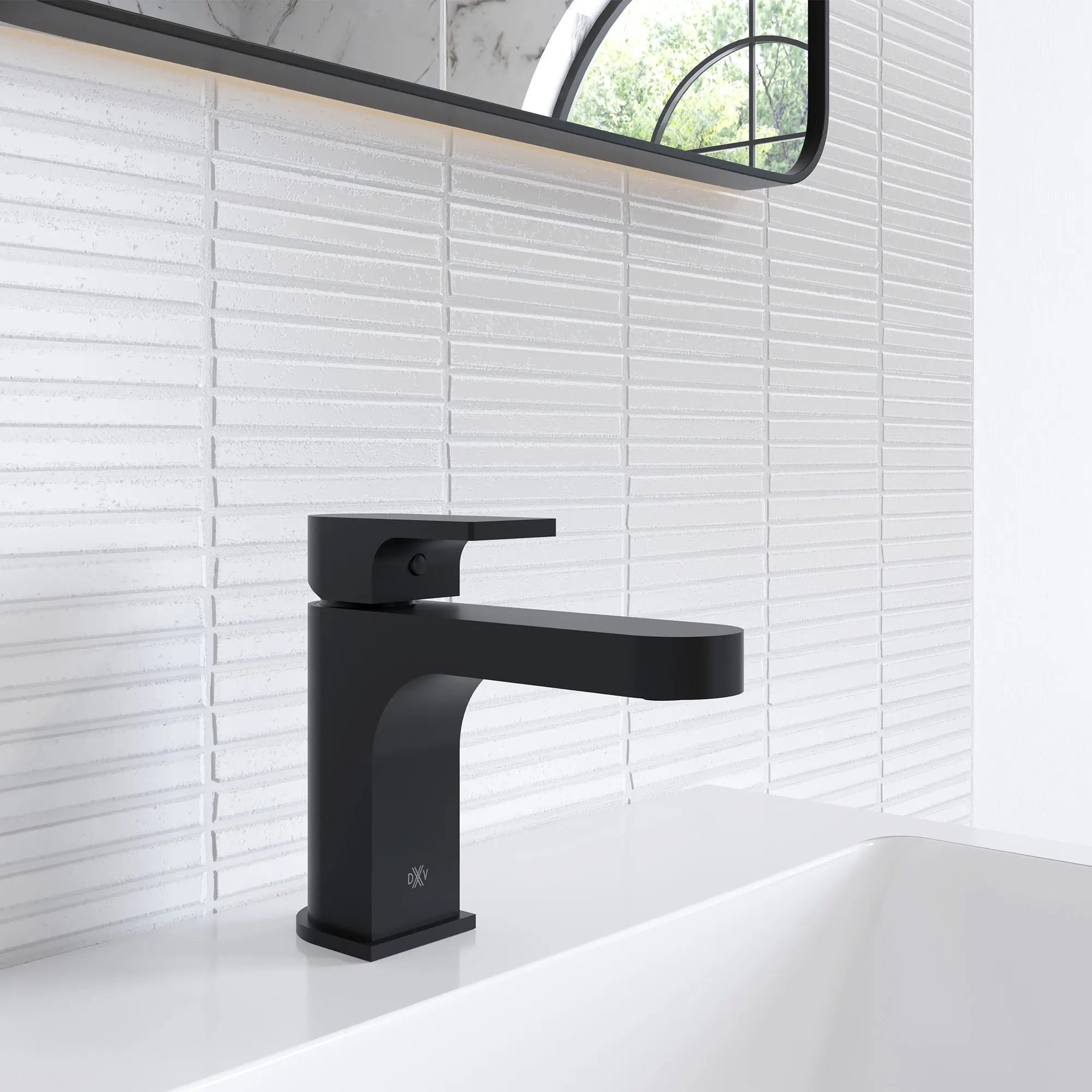 Robinet de lavabo à monocommande Equility // NOIR MAT // 159646_Equility_Environment_D3510910C.243_0001_Mar2023_CDNwebp.webp