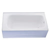 [D12461002.415] Hawkins® 60 in. x 32 in. Alcove Bathtub with Right-Hand Drain - Canvas White
