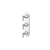 [D35160537.100] Fitzgerald 3-Handle Thermostatic Valve Trim Only with Lever Handles - Polished Chrome