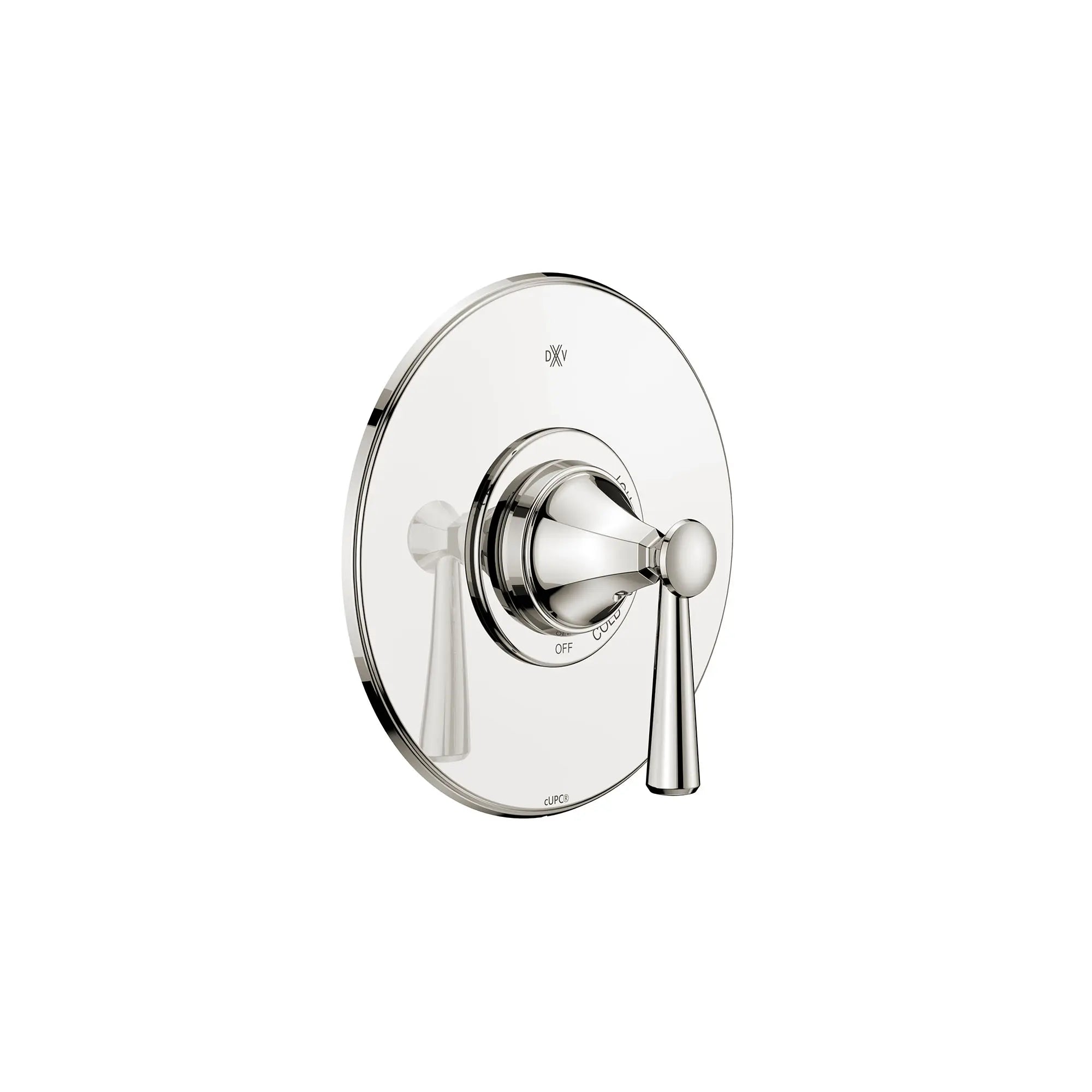 Garniture pour robinet à pression équilibrée Fitzgerald avec poignées à levier // PLATINUM NICKEL // 159676_Fitzgerald_SiloRight_D35160F00.150_0001_Apr2023_CDNwebp.webp