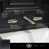 [D35120450.243] DXV® Modulus 2-Handle Wall Mount Widespread Bathroom Faucet with Lever Handles - Matte Black