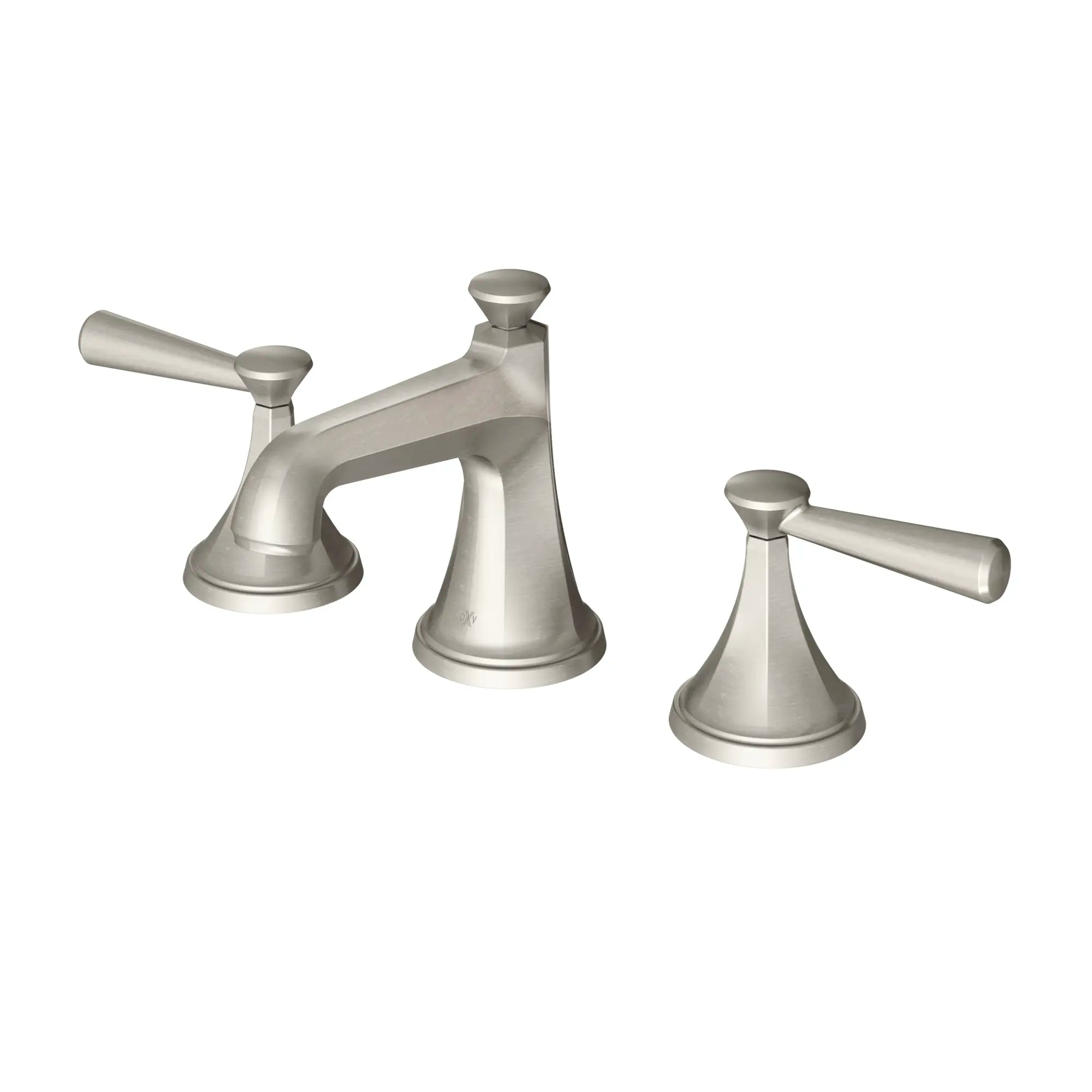 Robinet de lavabo espacé à 2 poignées Fitzgerald avec poignées à levier // NICKEL BROSSÉ // 159844_D35160802144_2_CDNwebp.webp