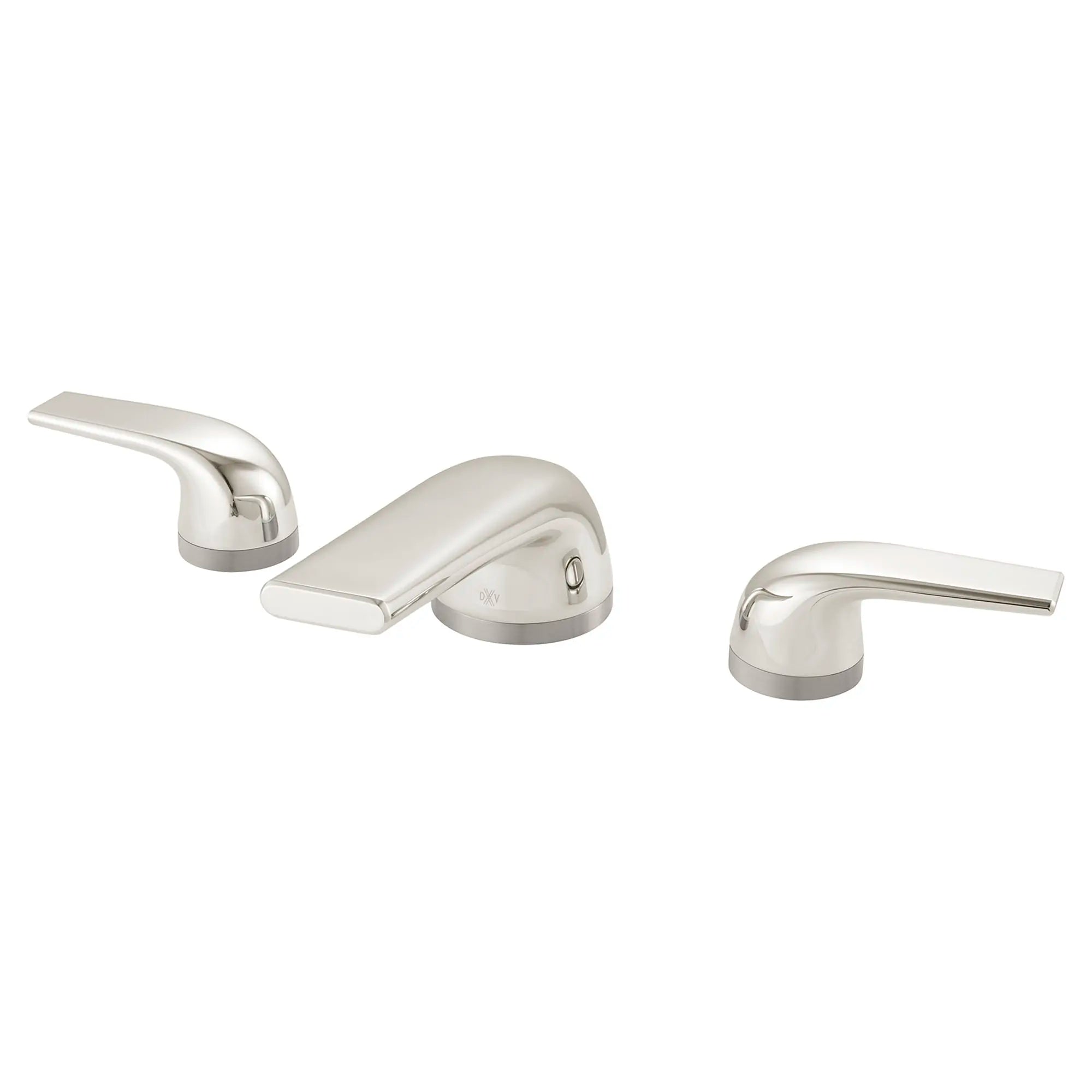 Robinet de lavabo espacé à 2 poignées DXV Modulus avec poignées à levier // PLATINUM NICKEL // 159890_D35120802150_1_CDNwebp.webp