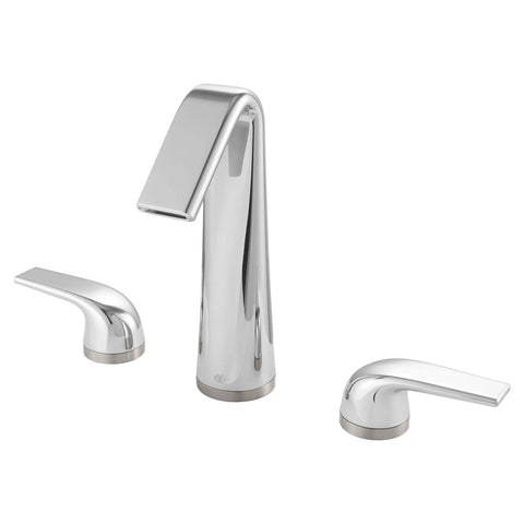 Robinet bec arqué de lavabo espacé à 2 poignées DXV Modulus avec poignées à levier