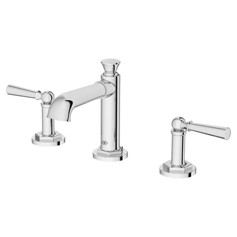 Robinet de lavabo espacé à 2 poignées Oak Hill avec poignées à levier