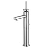 [D3510515C.100] Percy Single Handle Vessel Bathroom Faucet with Stem Handle - Polished Chrome