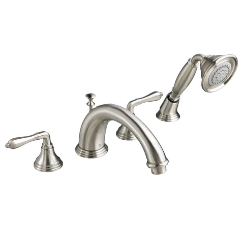 Robinet de bain romain à 2 poignées Ashbee avec poignées à levier