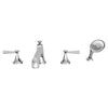 [D35160900.100] Fitzgerald 2-Handle Deck Mount Bathtub Faucet with Hand Shower and Lever Handles - Polished Chrome