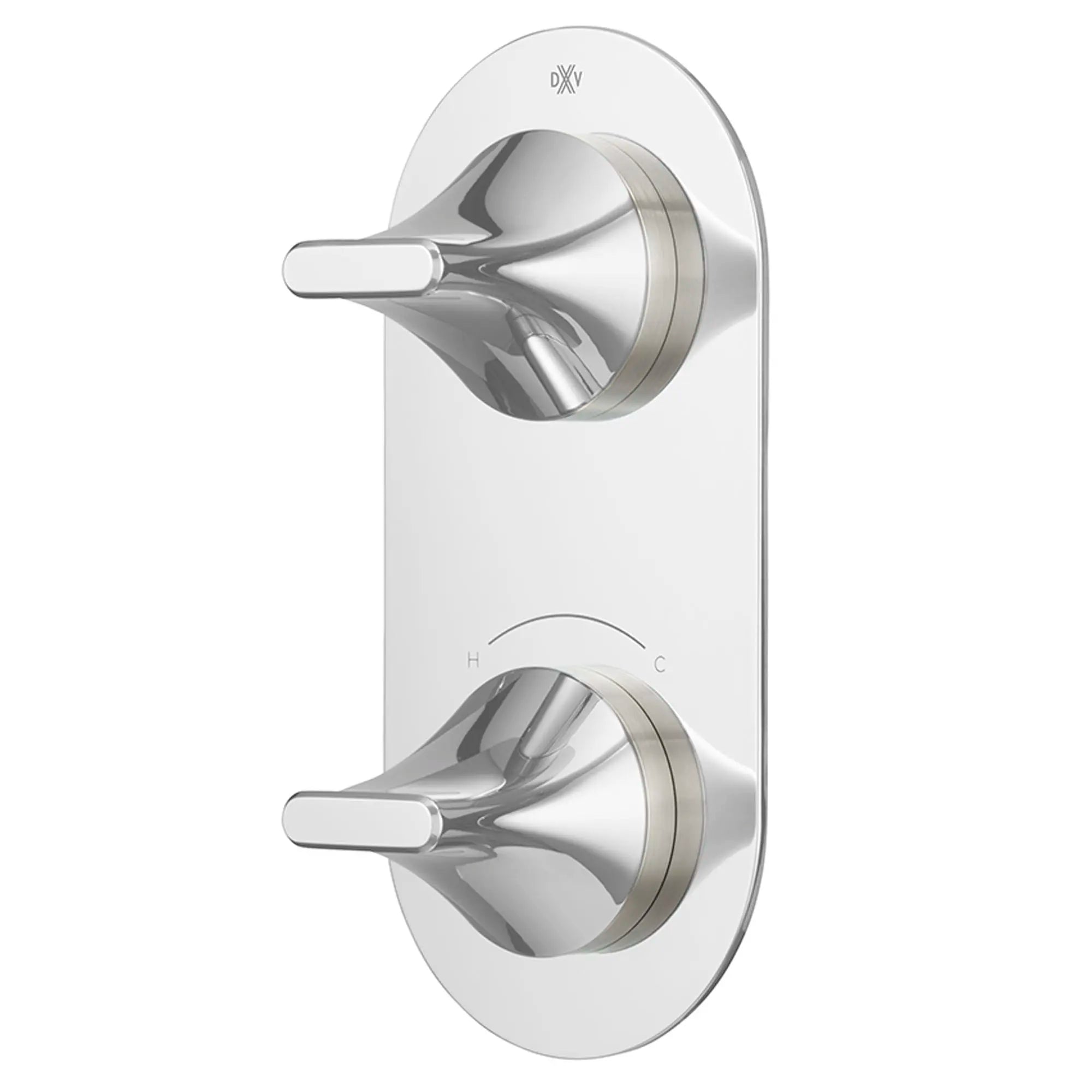Garniture pour robinet thermostatique à deux poignées DXV Modulus // CHROME POLI // 160094_D35120527100_3_CDNwebp.webp