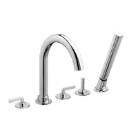 [D3510590C.100] Percy 2-Handle Deck Mount Bathtub Faucet with Hand Shower and Lever Handles - Polished Chrome