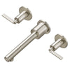 [D3510545C.144] Percy 2-Handle Wall Mounted Bathroom Faucet with Lever Handles - Polished Chrome