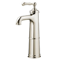 [D35102150.150] Vessel Faucet With Drain, - Platinum Nickel