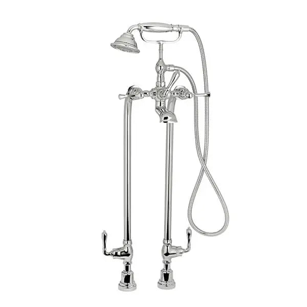 Robinet de bain à installation au plancher Transitionnel avec à douchette et poignées à levier Randall // CHROME POLI // 160181_D3510295C.100_CDNwebp.webp