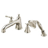 [D3510290C.150] Randall 2-Handle Deck Mount Bathtub Faucet with Hand Shower and Lever Handles - Polished Chrome