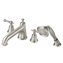 [D3510290C.144] Randall 2-Handle Deck Mount Bathtub Faucet with Hand Shower and Lever Handles - Polished Chrome