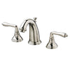 [D35101800.150] Widespread Lavatory Faucet with Lever Handles - Platinum Nickel