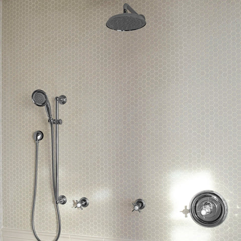 D35700108.144-TRADITIONAL RAIN CAN SHOWERHEAD - 8IN BN