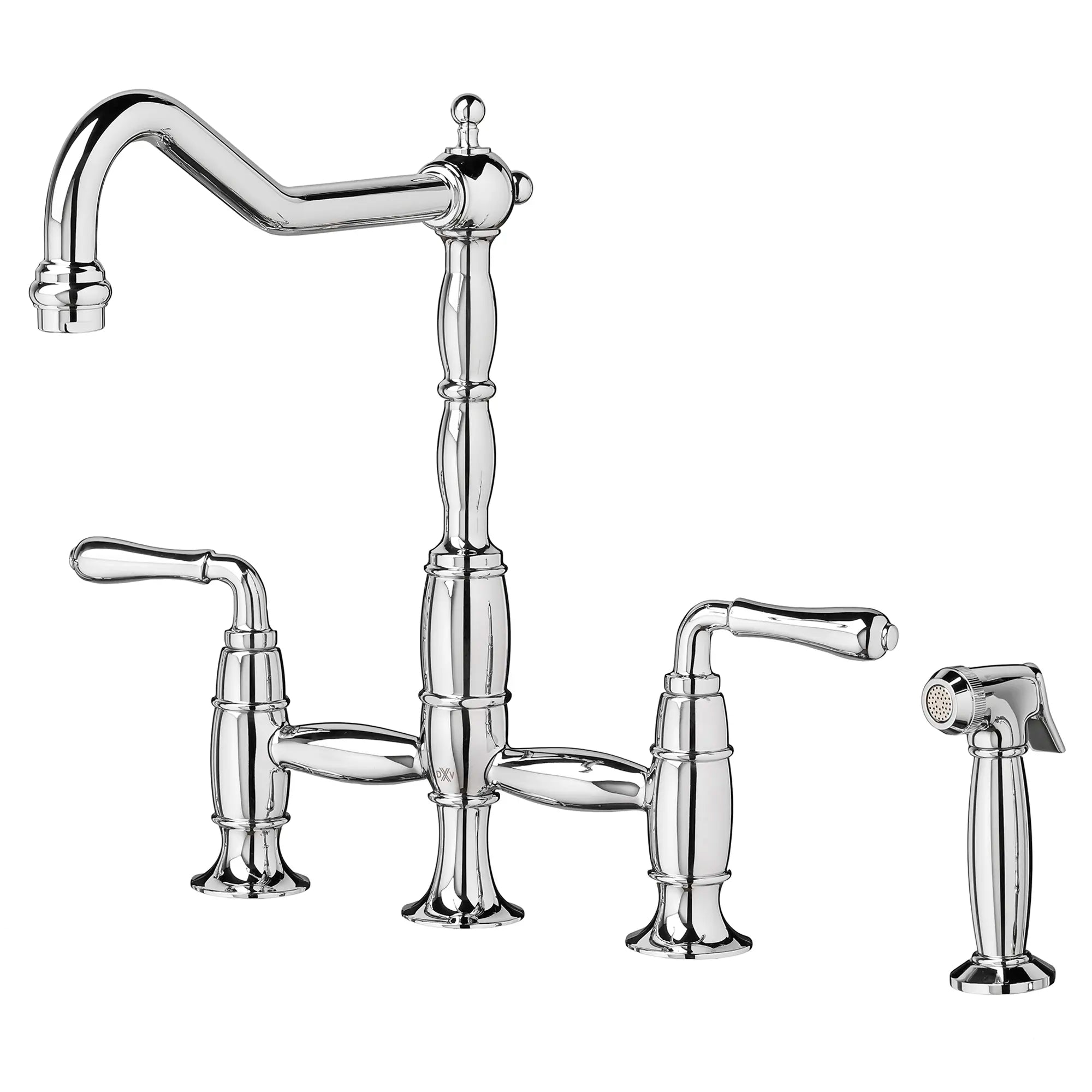 Robinet de style pont espacé Victorian avec jet latéral // CHROME POLI // 160337_D35402250100_1_0_CDNwebp.webp