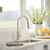 [D35403300.355] Fresno® Single Handle Pull-Down Kitchen Faucet with Lever Handle - Polished Chrome