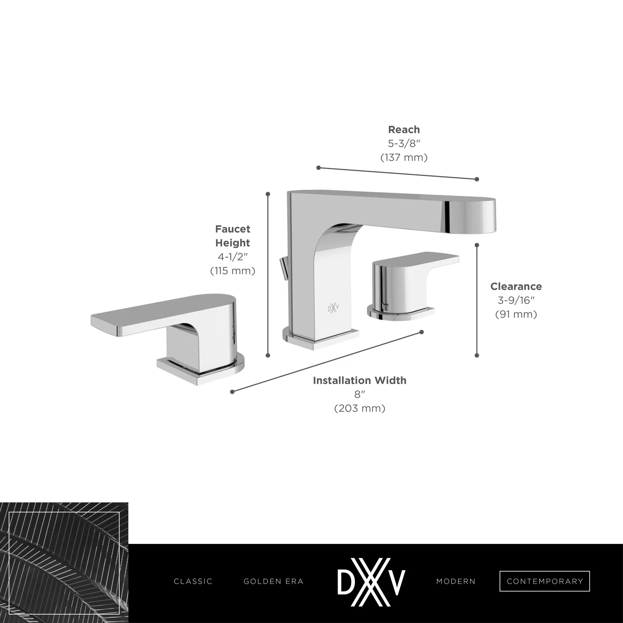 Robinet de lavabo espacé à 2 poignées Equility avec poignées à levier // CHROME POLI // 186068_Equility_Infographic_D35109800_0002_SEPT2023_CDNwebp.webp