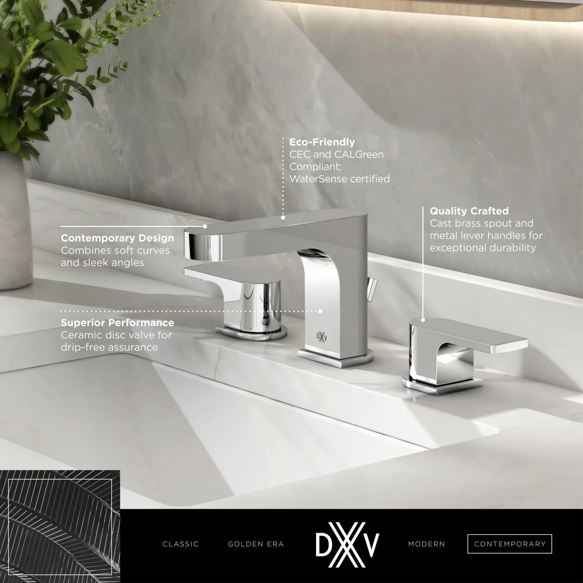Robinet de lavabo espacé à 2 poignées Equility avec poignées à levier // CHROME POLI // 186069_Equility_Infographic_D35109800_0001_SEPT2023_CDNwebp.webp