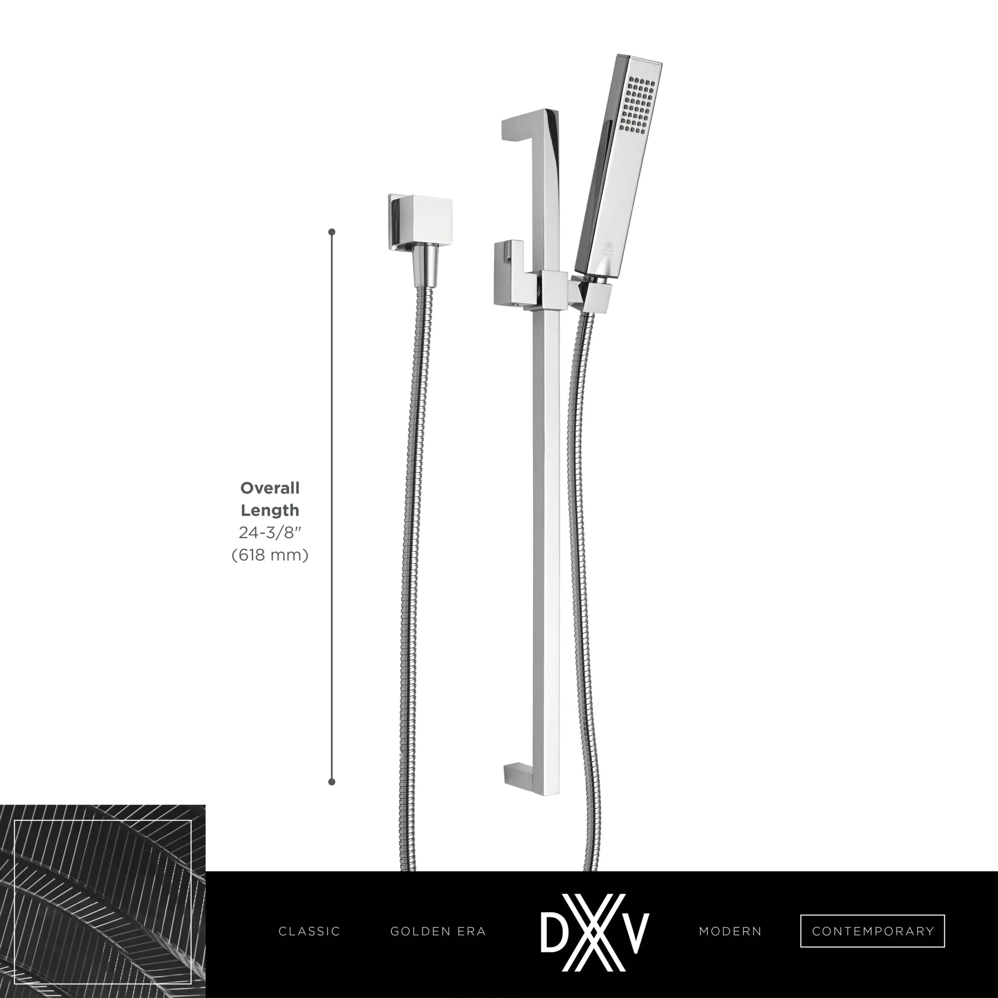 Ensemble de douche personnelle avec douchette Carré // CHROME POLI // 186075_Equility_Infographic_D3570043C_0002_SEPT2023_0_CDNwebp.webp