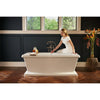 [D35160950.150] Fitzgerald Floor Mount Bathtub Filler with Hand Shower and Lever Handles - Polished Chrome