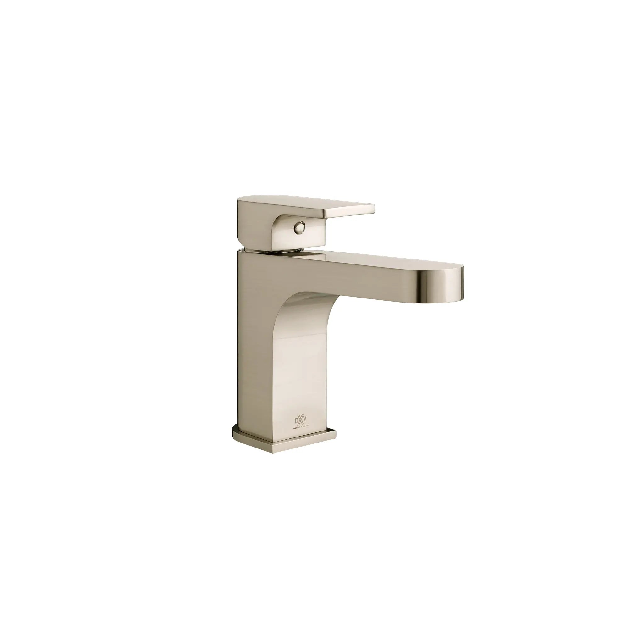Robinet de lavabo à monocommande Equility avec indicateurs rouge et bleu sur la poignée // NICKEL BROSSÉ // 227016_D35109100RB.144_0_CDNwebp.webp
