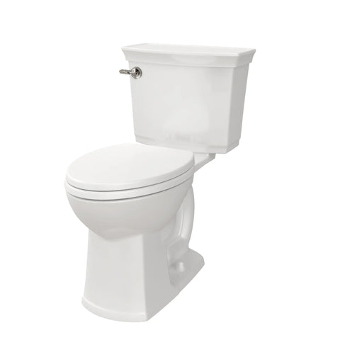 Toilette Wyatt, à cuvette allongée à hauteur de chaise avec siège