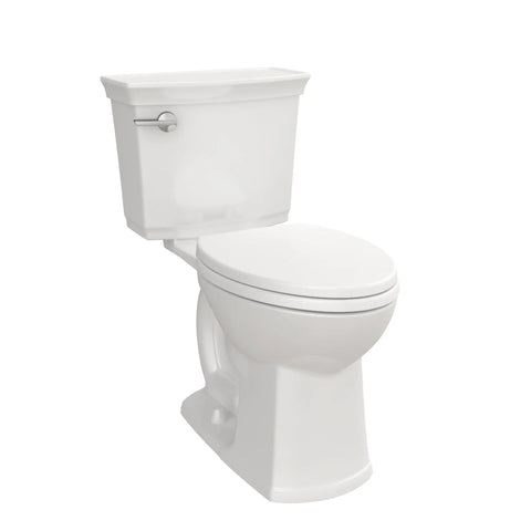 Toilette Wyatt, à cuvette allongée à hauteur de chaise avec siège