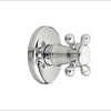 [D35101430.100] Ashbee 3/2 or 4/3 Diverter Valve Trim Only with Cross Handle - Polished Chrome