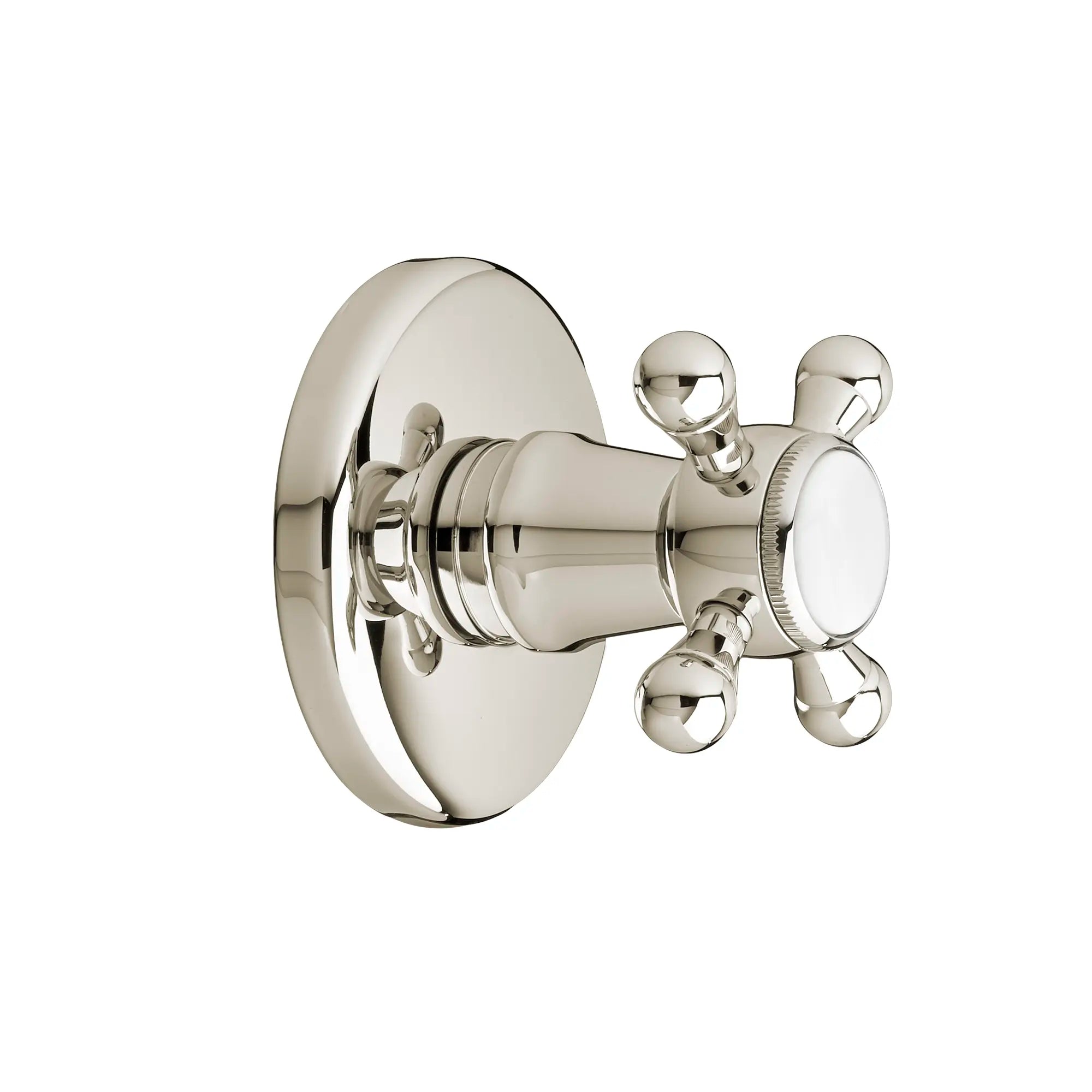 Garniture d’inverseur de 3/2 po ou 4/3 po Ashbee avec poignée en croix // PLATINUM NICKEL // 38059_P_D35101430150_CDNwebp.webp