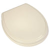 [5004B10G.071] Traditional Round Closed Front Toilet Seat - Biscuit